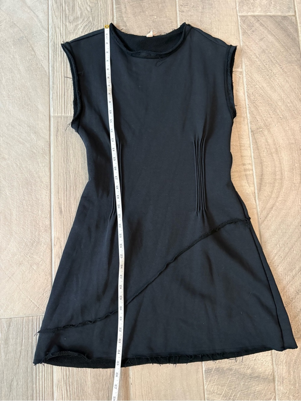 Anthropologie Daily Practice Pintuck Mini Dress - Black - L - Picture 10 of 11